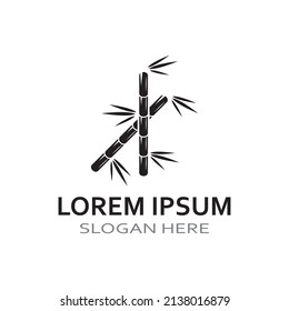 Logo of a bamboo plant or a type of hollow plant. Using a modern vector concept design