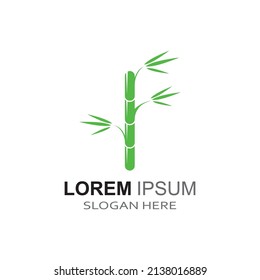 Logo of a bamboo plant or a type of hollow plant. Using a modern vector concept design