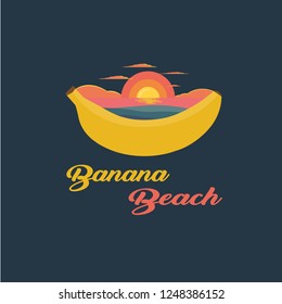 logo banana beach