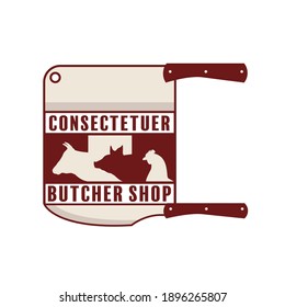Logo and Banner for Butcher Shop, Butchery Store