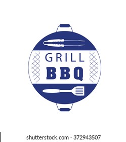 Logo  barbecue grills - logo restaurants. Vector illustration