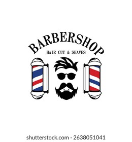 logo for barber shop vector illustration.