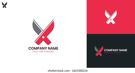 Logo Barbershop - All elements on this template are editable with vector software. 