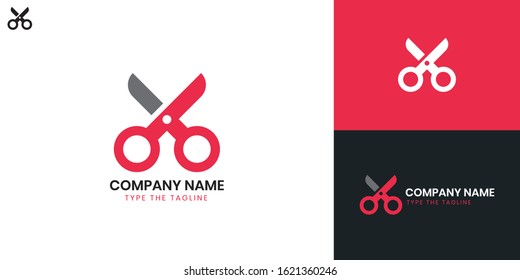 Logo Barbershop - All elements on this template are editable with vector software. 