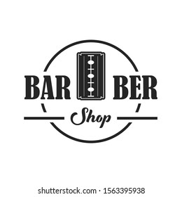 logo barbershop with retro concept