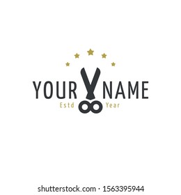 logo barbershop with retro concept