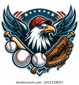 the logo baseball eagle victory