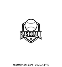 logo for baseball tournament sport in white background