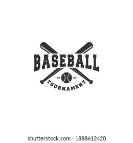 logo for baseball in white background