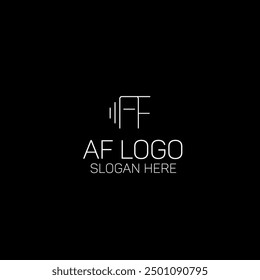 un logotipo basado en la letra A y la letra F para su negocio.