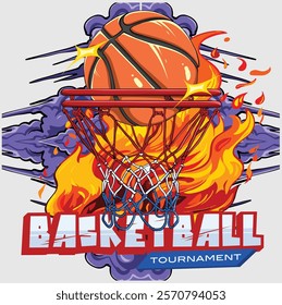 The Logo of Basket Ball Illustration