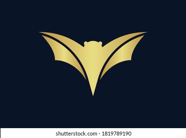 The logo of a bat