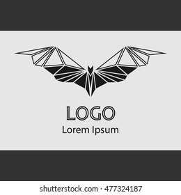 LOGO Bat icon. Bat symbol. Bats icon isolated. Vector illustration

