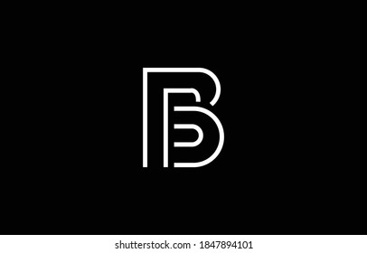 Logo BB Buchstaben Design und Vorlage. Initialbasierte minimale flache Monogrammsymbol-Vektorgrafik