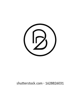 logo bd abstract brand simple