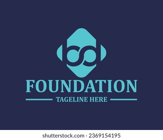 Logo bd initial bd design business finance