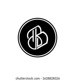 logo bd luxury font simple