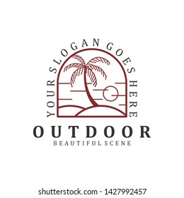 Logo for beach and outdoor
