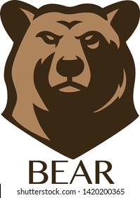 Logo Bear. animal vector illustration