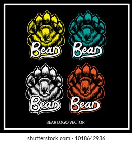 logo bear illustration eps 10 
