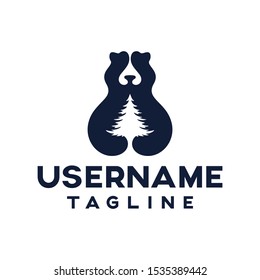 logo Bear vector image minimalist