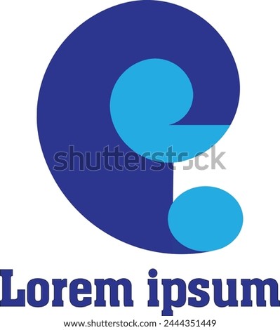 Logo beatiful company abstract design