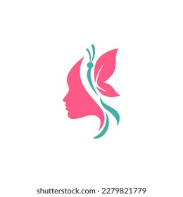Logo for beauty salon logo beautiful woman