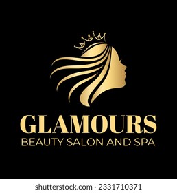 Logo für Schönheitssalon und Spa, Logo für einen Schönheitssalon. Vektorgrafik-Kosmetiksalon-Logo, Logo, das Sie für Make-up-Künstler verwenden können, Frisur, Schönheitssalon, Spa, etc.