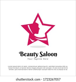 Logo Beauty woman for spa and cosmetic brand