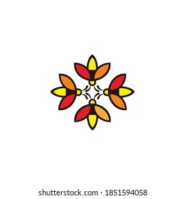 logo bee icon vector templet 