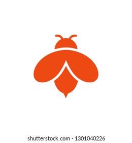 logo bee silhouette