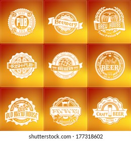 logo beer octoberfest pub alcohol hop retro label retro set styled vector label of beer good as a template of advertisement logo beer octoberfest pub alcohol hop retro label classic ritual bar ceremon