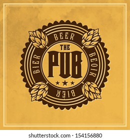 logo beer retro styled mark of beer artistic as a pattern of advertising logo beer classic froth ritual original texture bar isolated black mark celebration legend luxurious vintage german art traditi