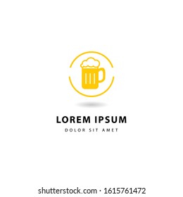 Logo beer shop. Vector illustration of a beer sign (4)