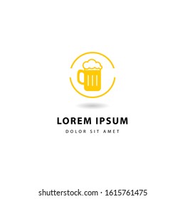 Logo beer shop. Vector illustration of a beer sign (3)