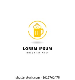 Logo beer shop. Vector illustration of a beer sign (2)