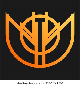 logo beetle. bee. bat. icon
