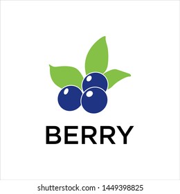 logo of berry fruit stock design