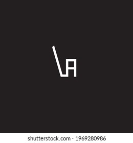 
The logo between the letter V and letter A or VA with a cert, icon, illustration