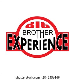 The Logo Of The Big Brother Experience Logo, Red And Black Color Is The Reference For The Logo Design