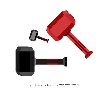 logotipo de martillo grande 