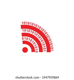 logo is a binary number for the internet