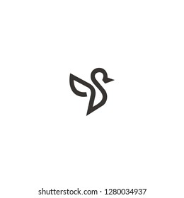 Logo bird abstract