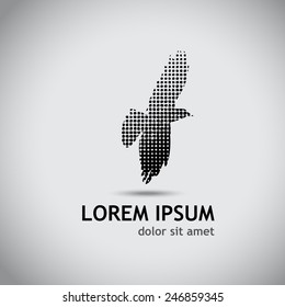 logo bird circles. Vector