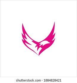 logo bird icon templet vector