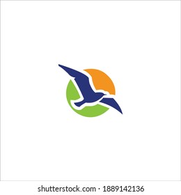 vector de la plantilla de icono de pájaro de logotipo