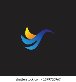 vector de la plantilla de icono de pájaro de logotipo