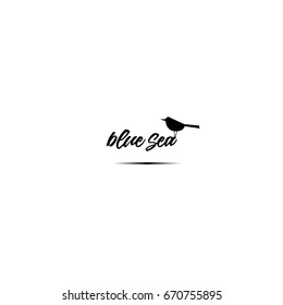Logo bird isolated vector