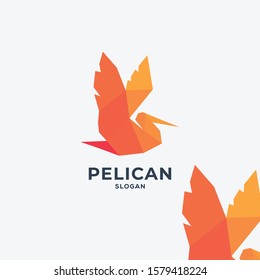 logo bird pelican modern 
beautiful