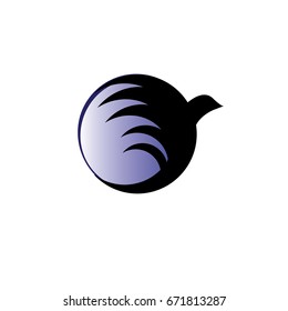 logo bird - vector illustration